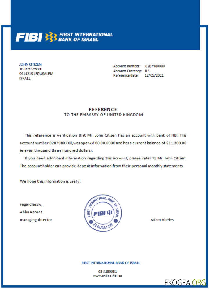 Israël , FIBI , reference